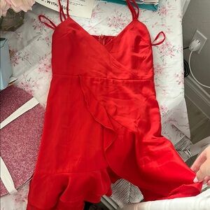 Hello Molly Vibrant Red Dress